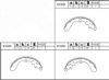 MAZDA 1A042638Z Brake Shoe Set